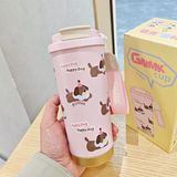  Cốc giữ nhiệt Coffee 500ml - Happy dog 