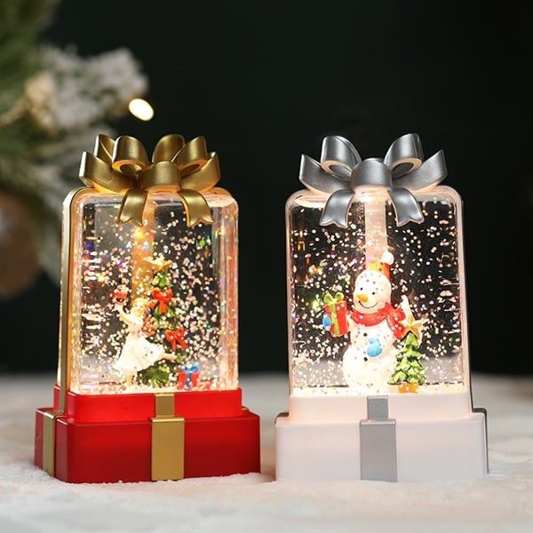  Đèn kim tuyến Giáng Sinh hộp quà 12cm 