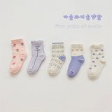  Tất Kid hoa nhí nhún cổ 
