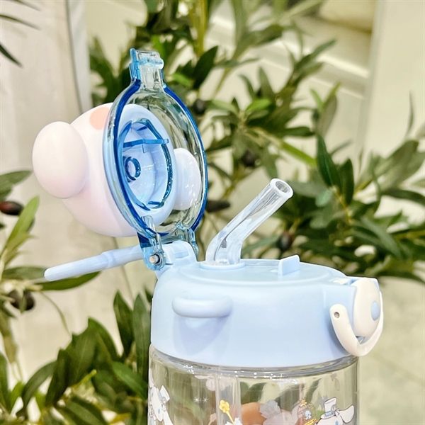  Bình nước Sanrio trong đầu chibi 650ml 