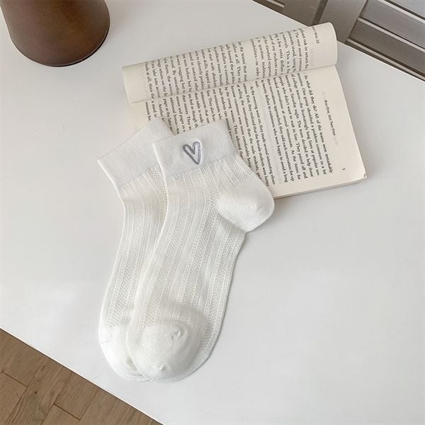  Tất XiaoHesi lưới trái tim 