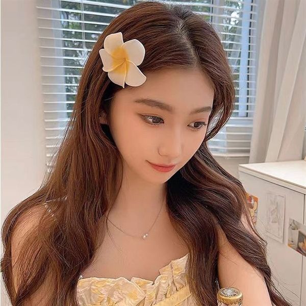  Kẹp hoa sứ xốp ombre vàng 