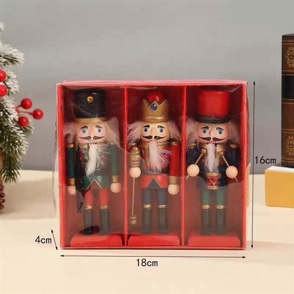  Người gỗ decor Giáng Sinh 15cm 