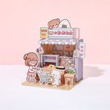  Set DIY dựng cửa hàng 3D cứng bé gái 
