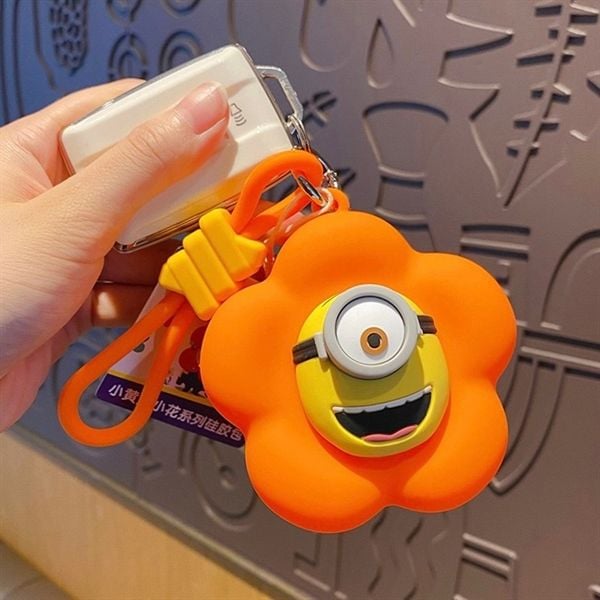  Ví móc khoá Minions bông hoa 