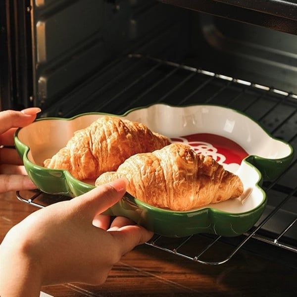  Set bát đĩa Giáng Sinh hộp quà xanh (6 món) 