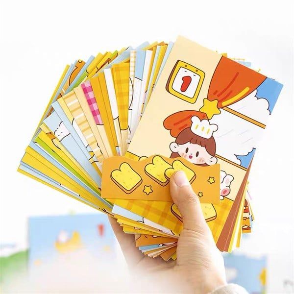  POSTCARD Ricky cô gái dễ thương 30 tờ 