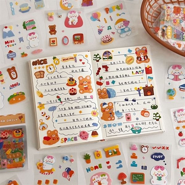  Set Sticker 25 tờ nền trong 