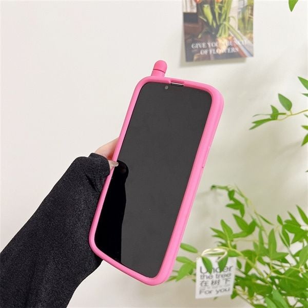  Ốp silicon PowerPuff Girls hồng 