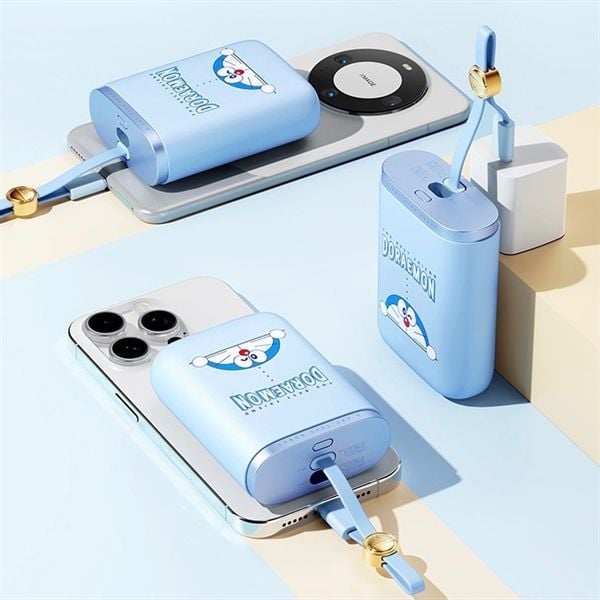  Sạc dự phòng Doraemon cáp chuông 10.000mAh 