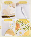  Sổ bìa da hoa vintage 130 trang 