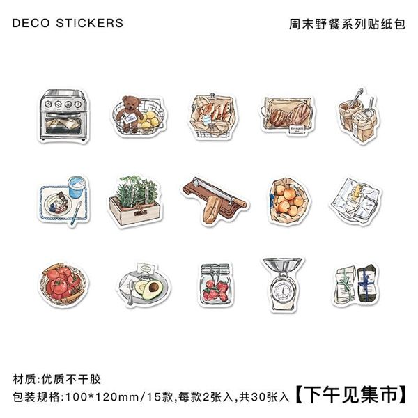  Sticker PaperMore đồ gia dụng 30 miếng 