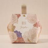  Túi quà gập miệng mini lục giác hoa quai vải 