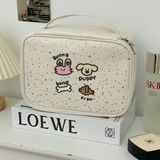  Túi đựng mỹ phẩm Cún thỏ đồ ăn 24x18x10 