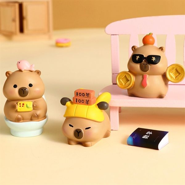  Mô hình Capybara béo tròn 6cm 