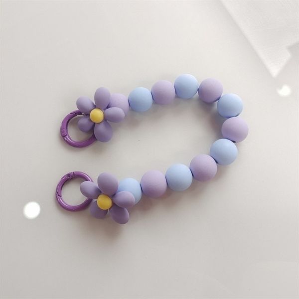  Dây charm móc khoá/điện thoại hoa 2 móc 