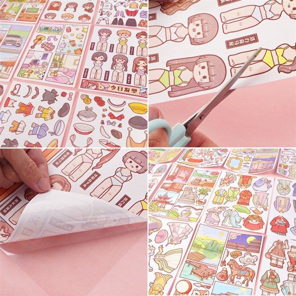  Sticker stylist quần áo bé gái 24 trang 