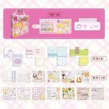  Box sticker dựng 3D bé gái DIY 4 backgroud 