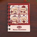  Sổ lò xo mini Giáng Sinh thỏ gấu 10x8cm 
