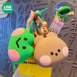  Ví móc khoá Line Friend má hồng 