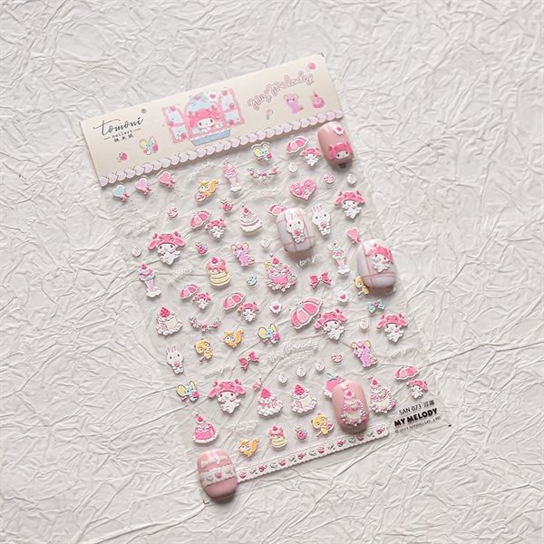  Sticker dán móng Tomoni Sanrio 