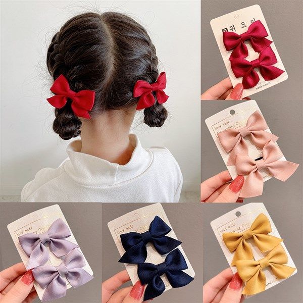  Set 2 kẹp nơ vải 