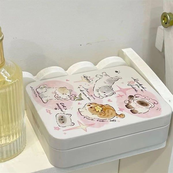  Hộp thiếc đa năng pet nền màu 9x7x3cm 
