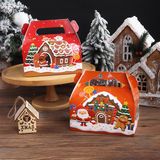 Hộp quà chữ nhật quai xách 16cm Giáng Sinh 