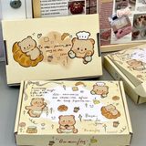  Hộp quà gập gấu bánh vàng 20x13x3cm 