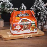  Hộp quà chữ nhật quai xách 16cm Giáng Sinh 