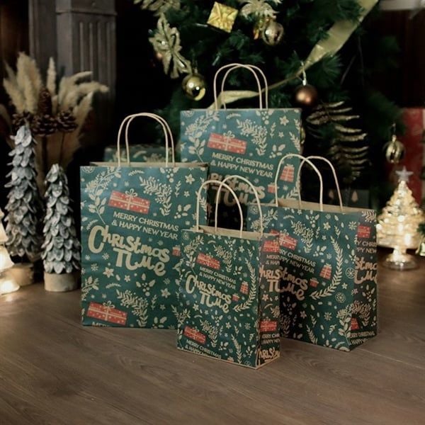  Túi quà Giáng Sinh quai giấy 