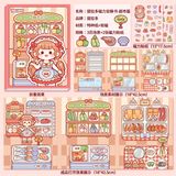  Sticker nổi nam châm 3 background bé Telado 
