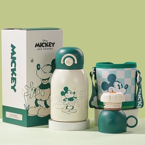  Bình giữ nhiệt Mickey 2 loại nắp 580ml 