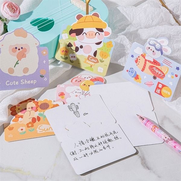  Thiệp gập thú dễ thương nhô lên 