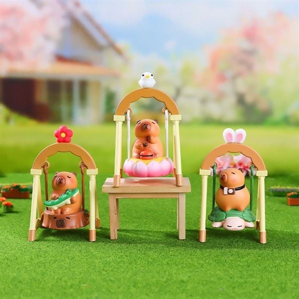  Hộp mù Capybara Leisurely xích đu 