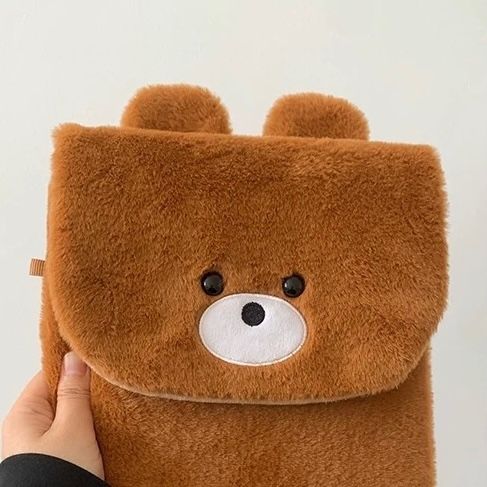  Túi đựng ipad / laptop gấu nâu gập miệng 