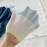  Tất Kid lười kẻ xanh vàng 