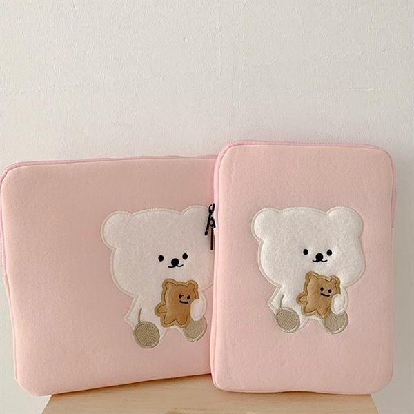 Túi đựng ipad / laptop gấu trắng bánh gấu 