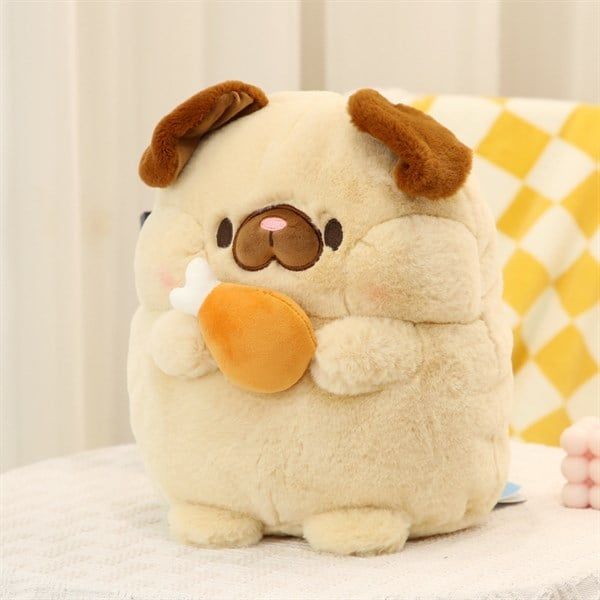  Pug bông gặm đùi gà 30cm 