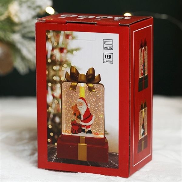  Đèn kim tuyến Giáng Sinh hộp quà 12cm 
