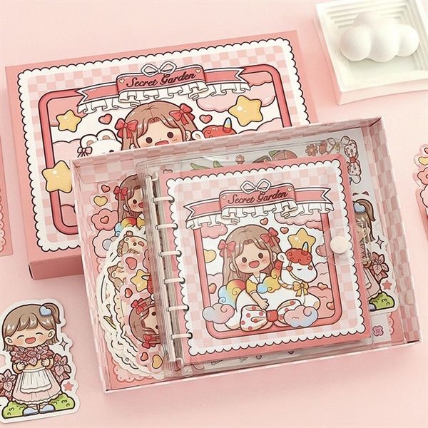  Set box sổ + sticker Telado Secret Garden 