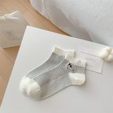  Tất Xiaohesi cổ ngắn cún xúc xích 