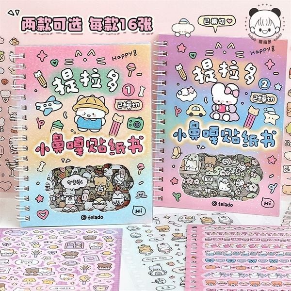  Sổ Sticker lấp lánh Telado 16 trang 