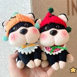  Móc khoá cún bông ong đốt 