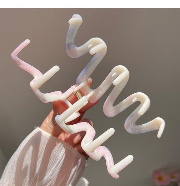  Kẹp càng cua ombre loang hồng 