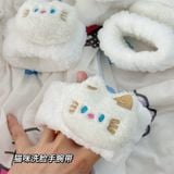  Băng đô cổ tay mèo béo tai vàng 