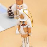  Người gỗ decor Giáng Sinh tone vàng 12cm (set 5) 