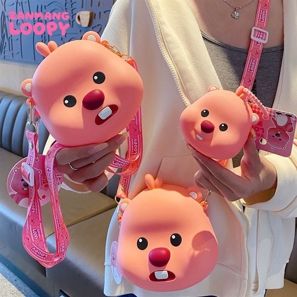  Túi silicon đầu Loopy chibi 