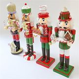  Người gỗ decor Giáng Sinh 35cm 
