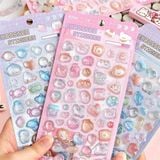  Sticker nổi giọt nước Telado thú dễ thương 